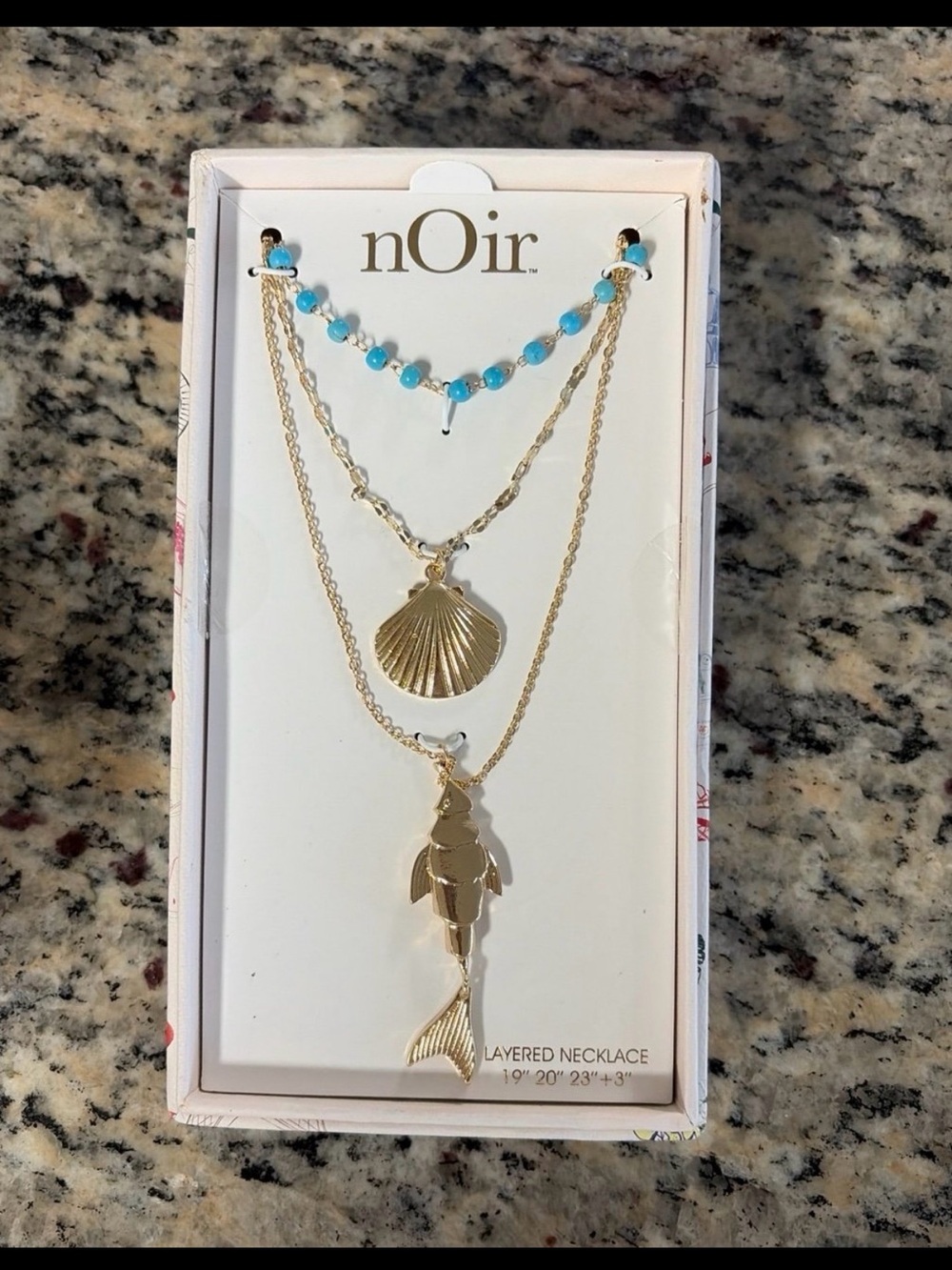 Noir Layered Beach Themed Necklaces
